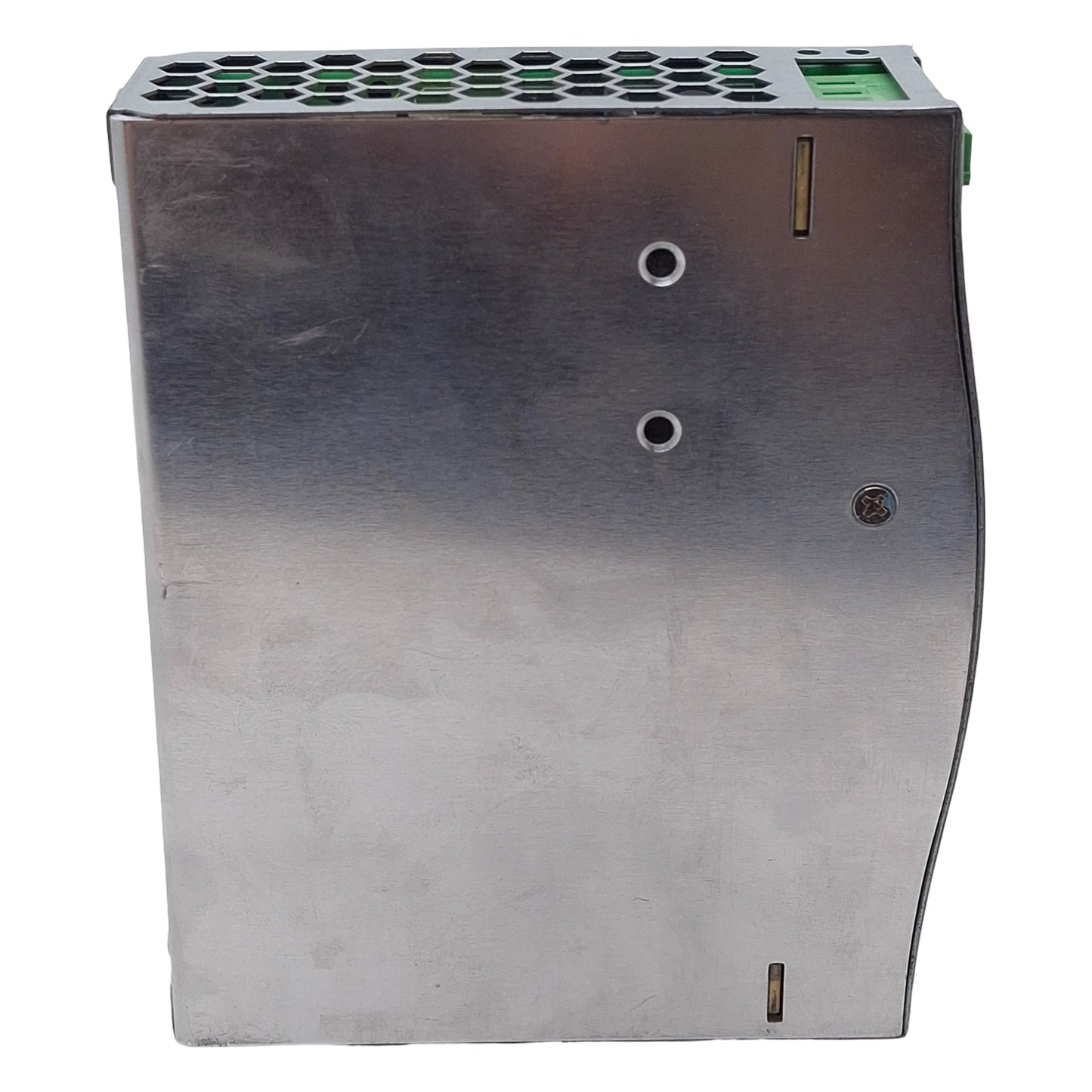 Used Mean Well SDR-75-24 Power Supply, 100-240VAC In, 3.2A 24VDC Out, Screw Mount