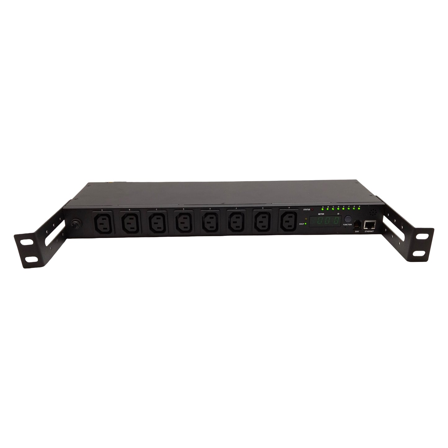 Used Digipower WSH-1623K-08N1 Switched PDU, 8-Outlet, C20, RJ11, RJ45, 230VAC 16A