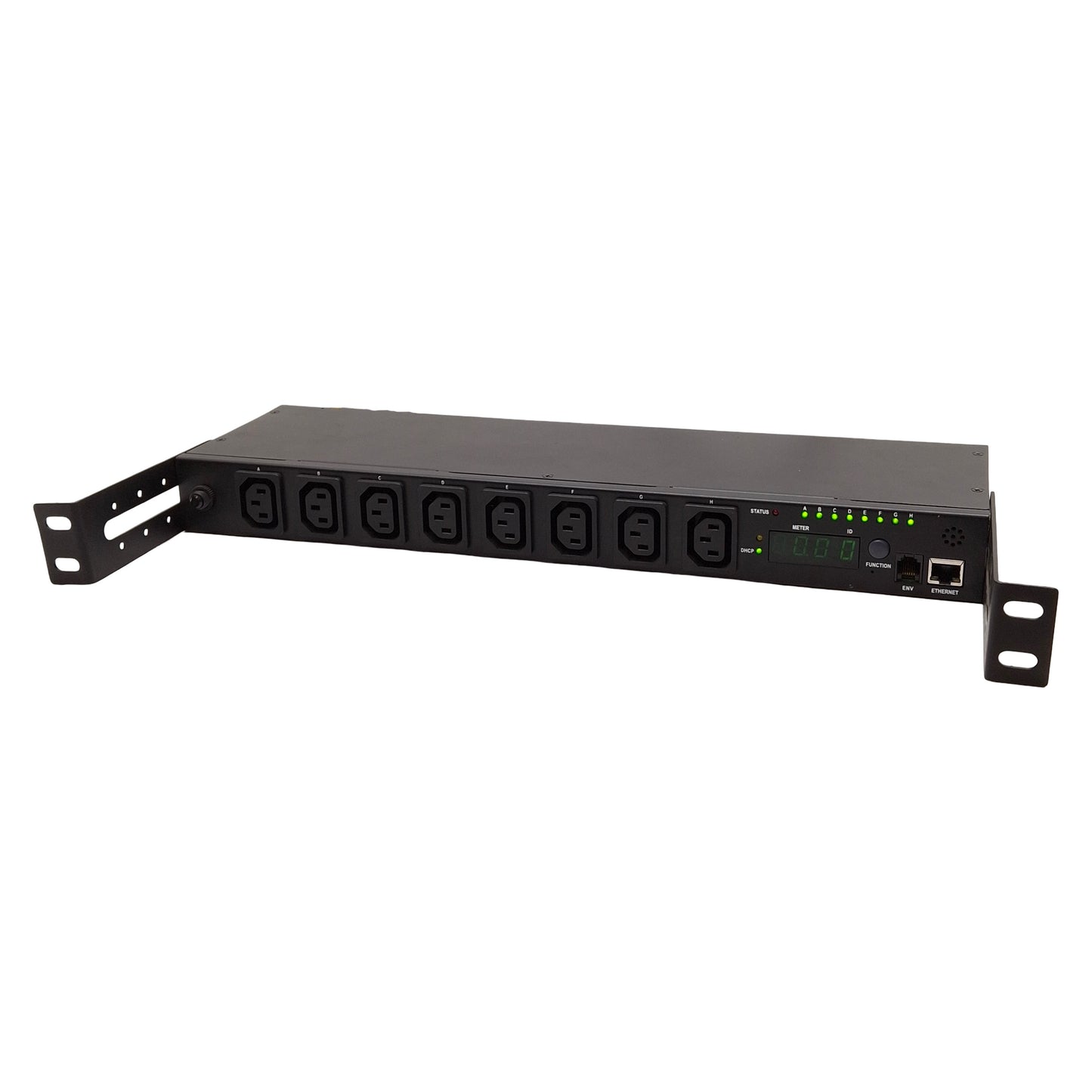 Used Digipower WSH-1623K-08N1 Switched PDU, 8-Outlet, C20, RJ11, RJ45, 230VAC 16A
