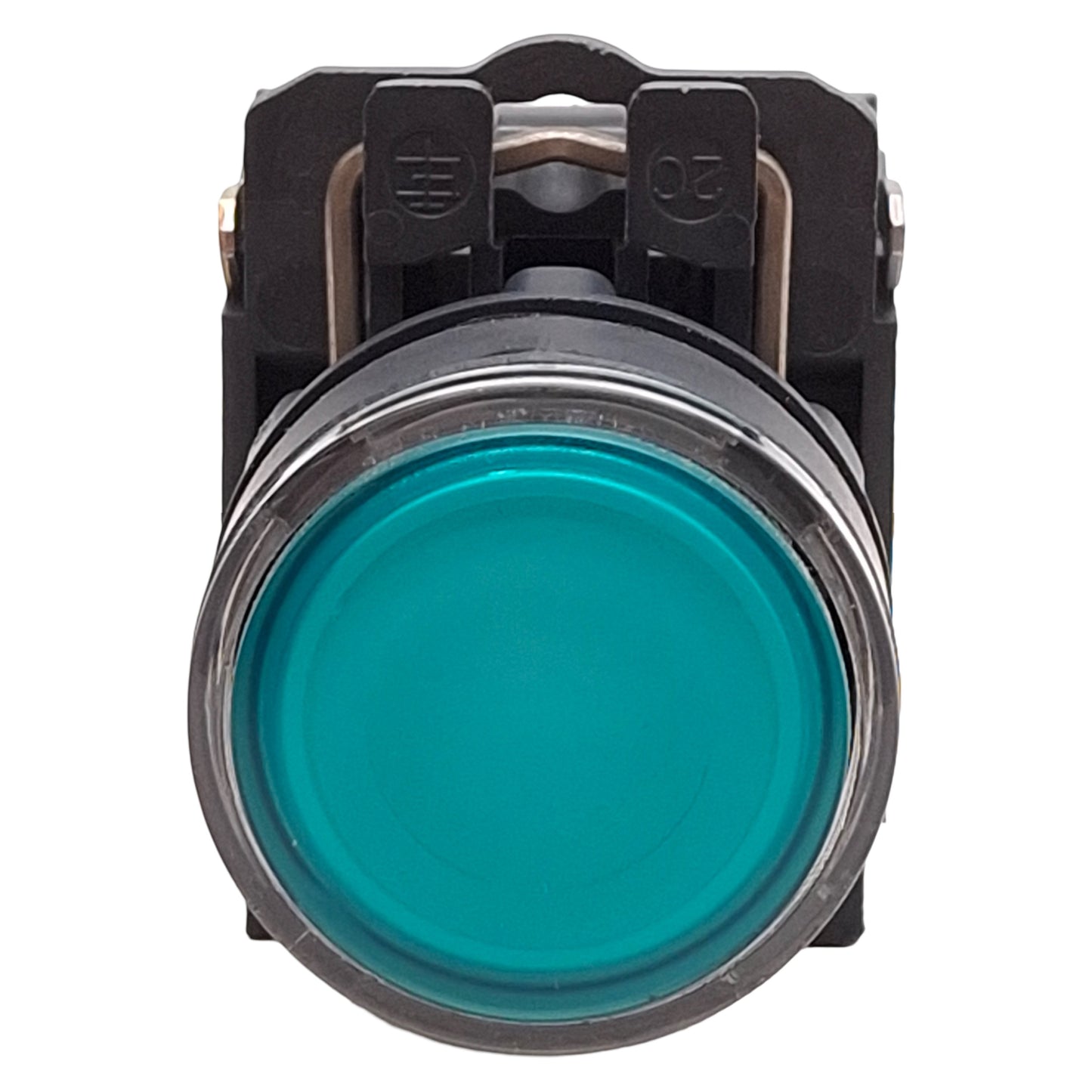 Used Schneider Electric XB5AW33B3 Green Illuminated Momentary Pushbutton, 2NO, 24V