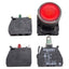 Used Schneider Electric XB5AW34B5 Green Illuminated Momentary Pushbutton, 1NO+1NC 24V