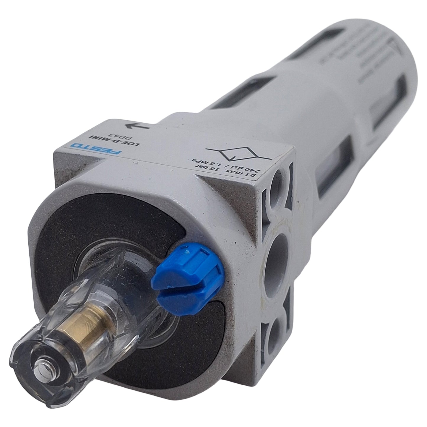 Used Festo LOE-D-MINI Air Line Lubricator, 0-16bar Max, 3l/min Flow, 45cm³ Capacity