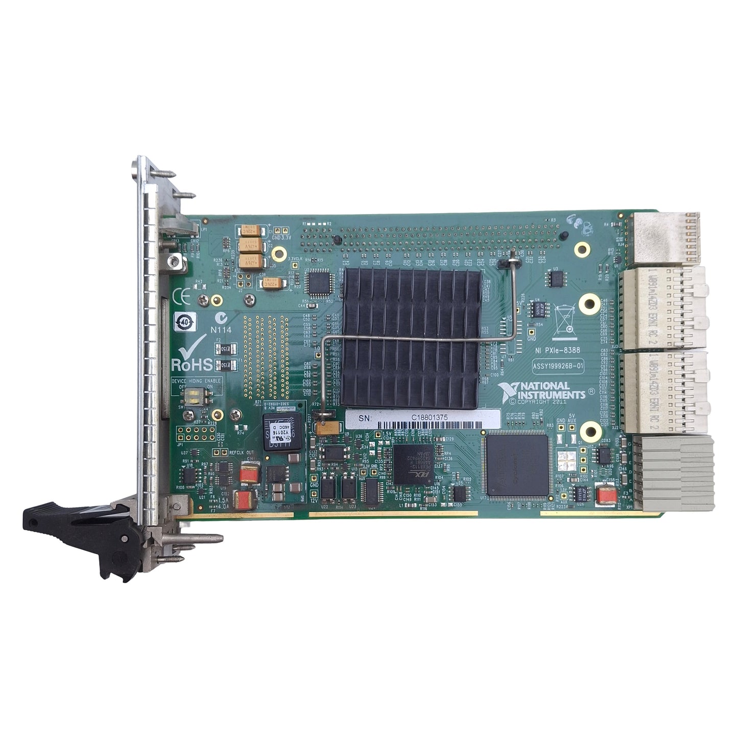 Used National Instruments PXIe-8388 PXI Remote Control Module 8GB/s, MXI Port
