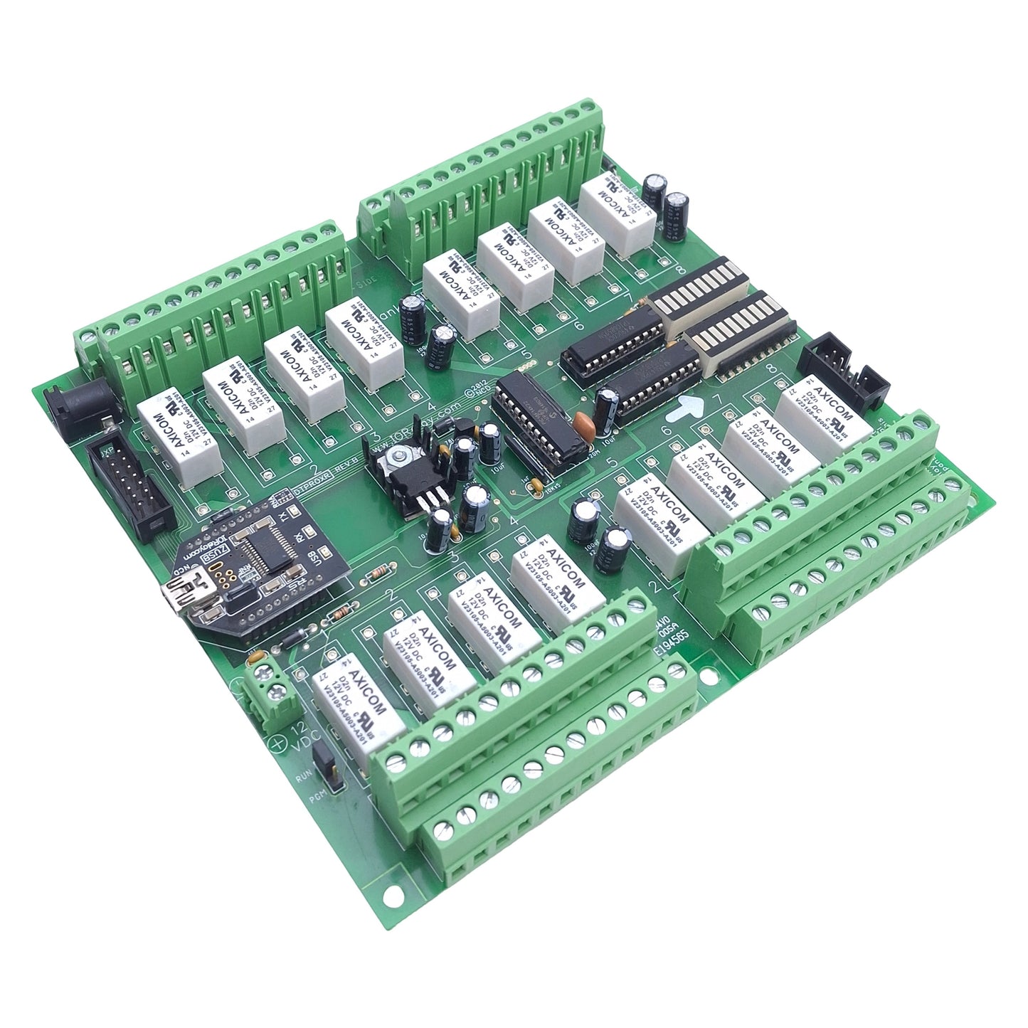 Used NCD ZUXPSR16xDPDTPROXR Relay Controller w/USB Communication, 16-Channel, 1A DPDT