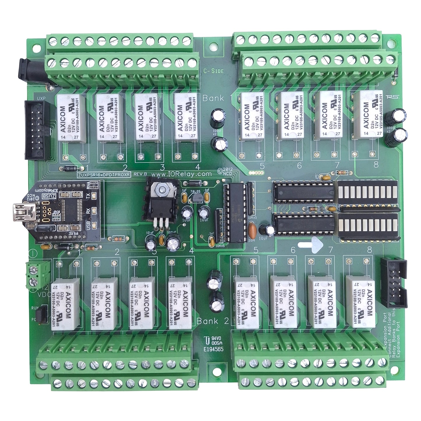 Used NCD ZUXPSR16xDPDTPROXR Relay Controller w/USB Communication, 16-Channel, 1A DPDT