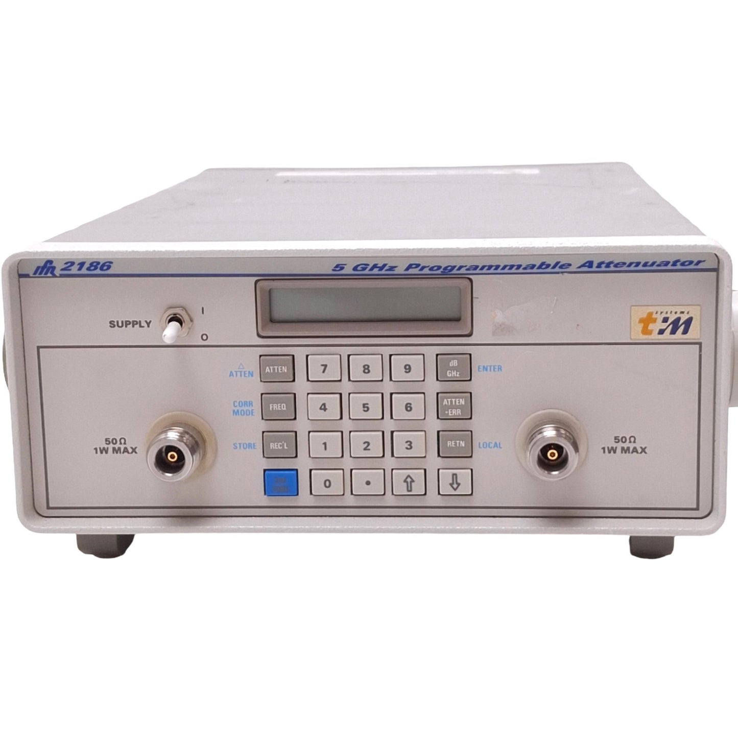 Used IFR 2186 Programmable Attenuator, 5GHz, 0-130dB, 1dB Step, 120VAC, GPIB