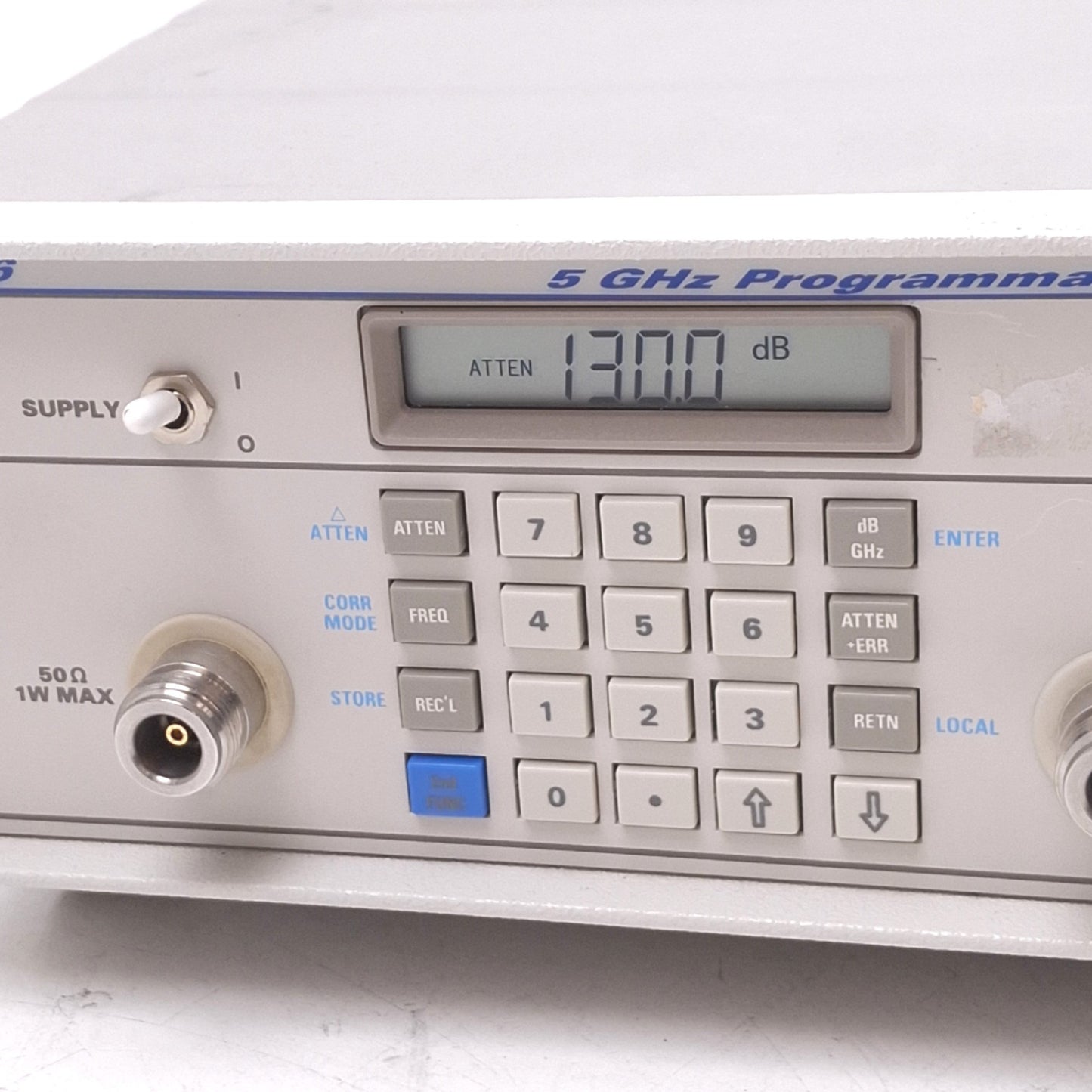 Used IFR 2186 Programmable Attenuator, 5GHz, 0-130dB, 1dB Step, 120VAC, GPIB