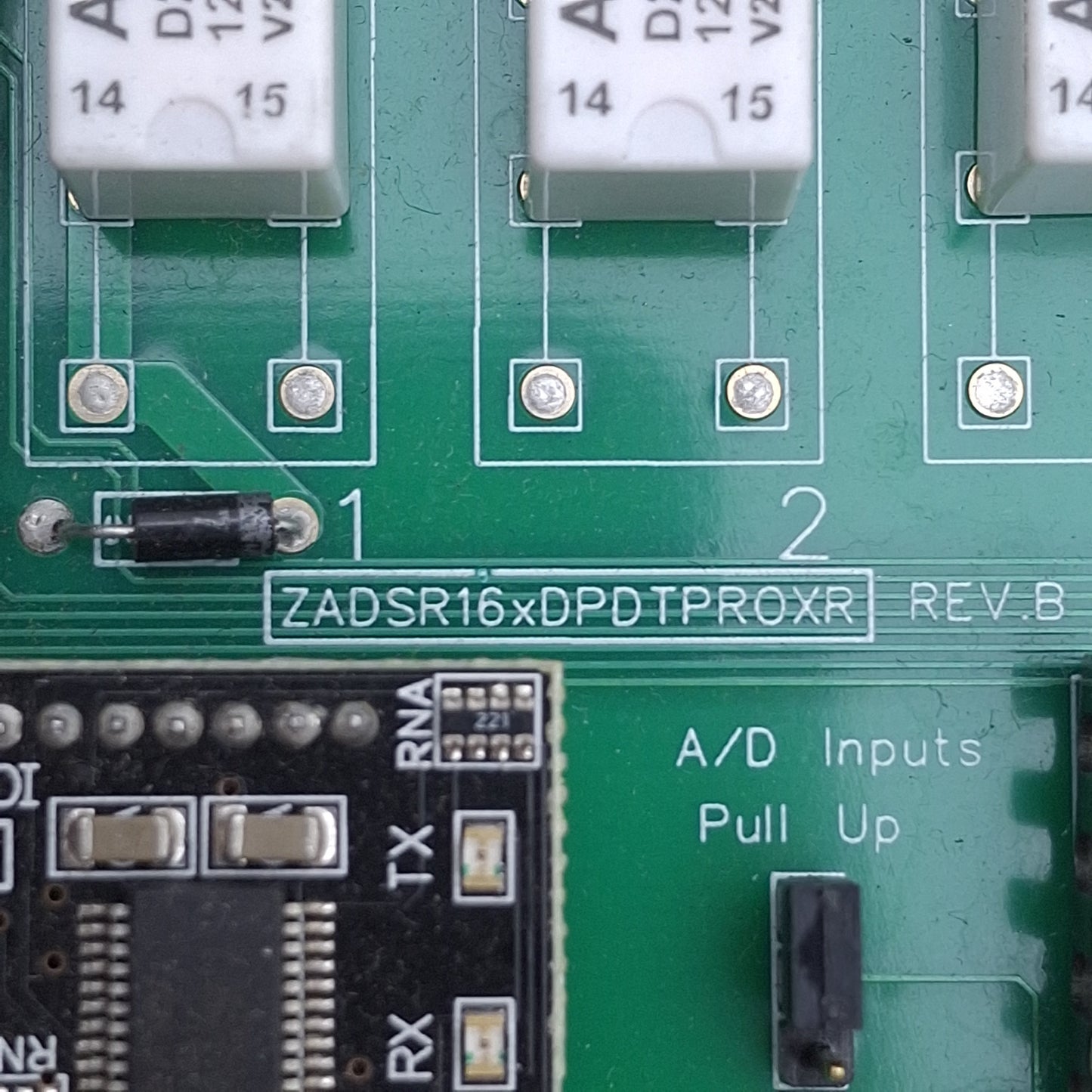 Used NCD ZADSR16xDPDTPROXR Relay Controller w/USB Module & Plug Connectors 1A DPDT