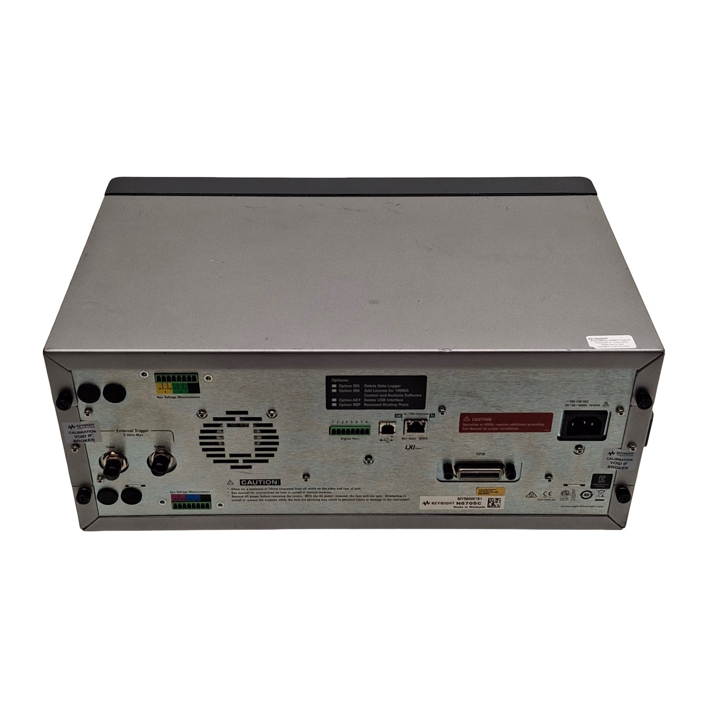 Used Keysight N6705C DC Power Analyzer w/ 2x SMU Modules, 120VAC, *Passes Post*