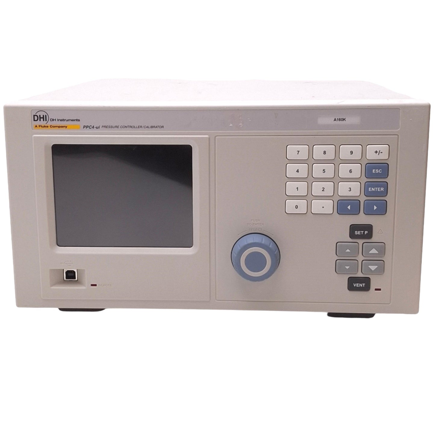 Used Fluke PPC4-ui A160Ks Pressure Controller/Calibrator, Q-RPT, 0-23psi, 100-240VAC