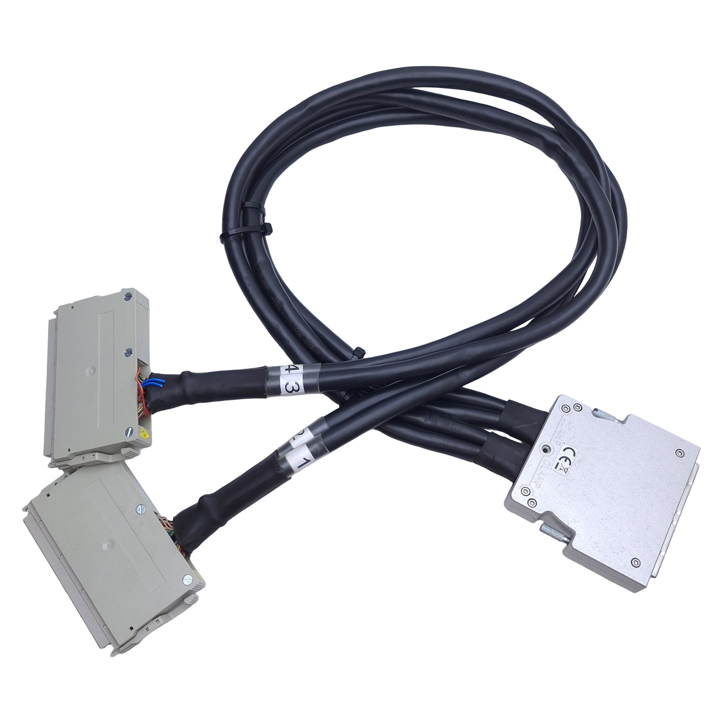 Used Pickering 40-972A-200-1M-MU LFH Cable Assembly 200-pin to (2x) 96-Pin Female, 1m