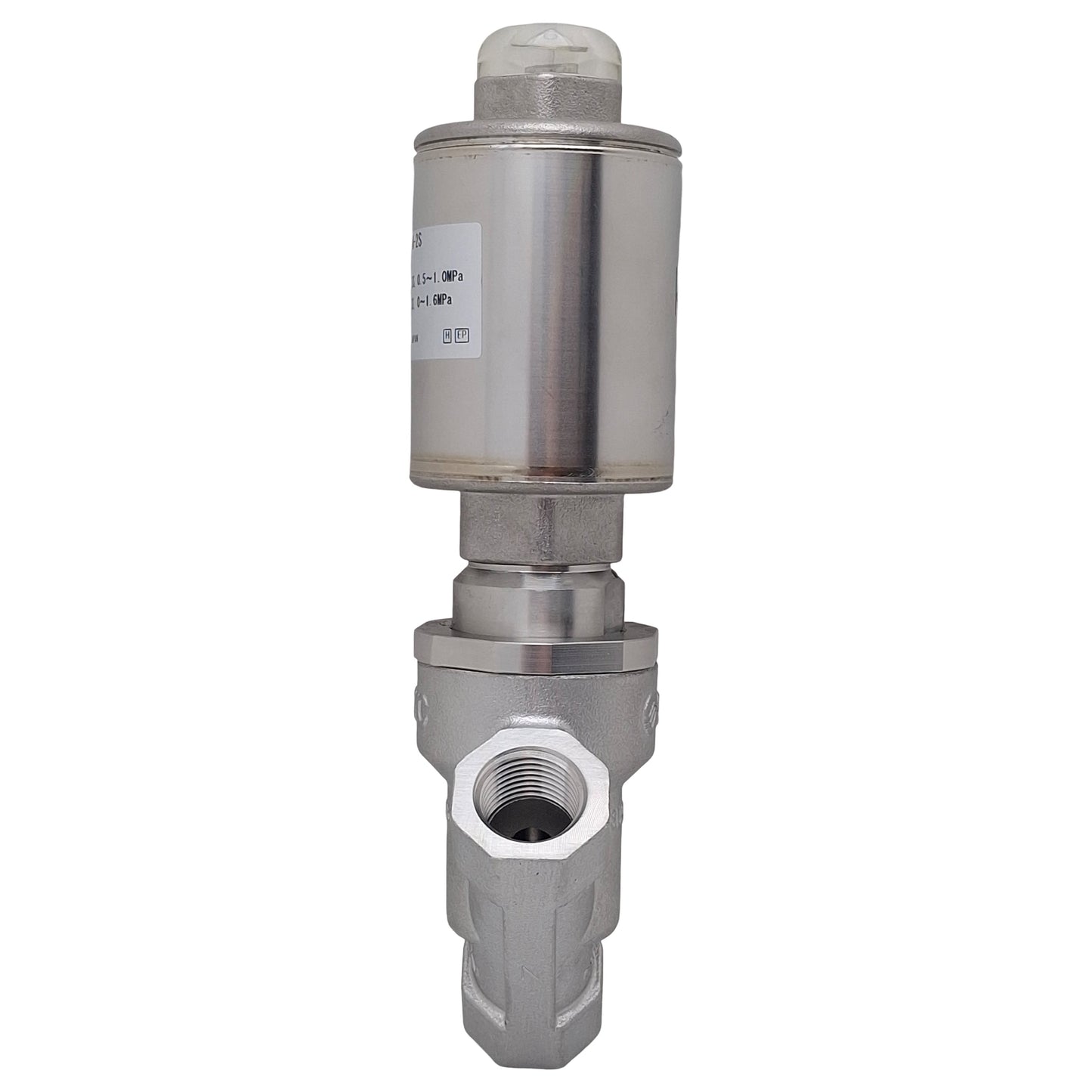 Used SMC JSB11H-ST10AN-2S Angle Seat Valve, N.C, 3/8in NPT, ø40mm Head, 0-1.6MPa