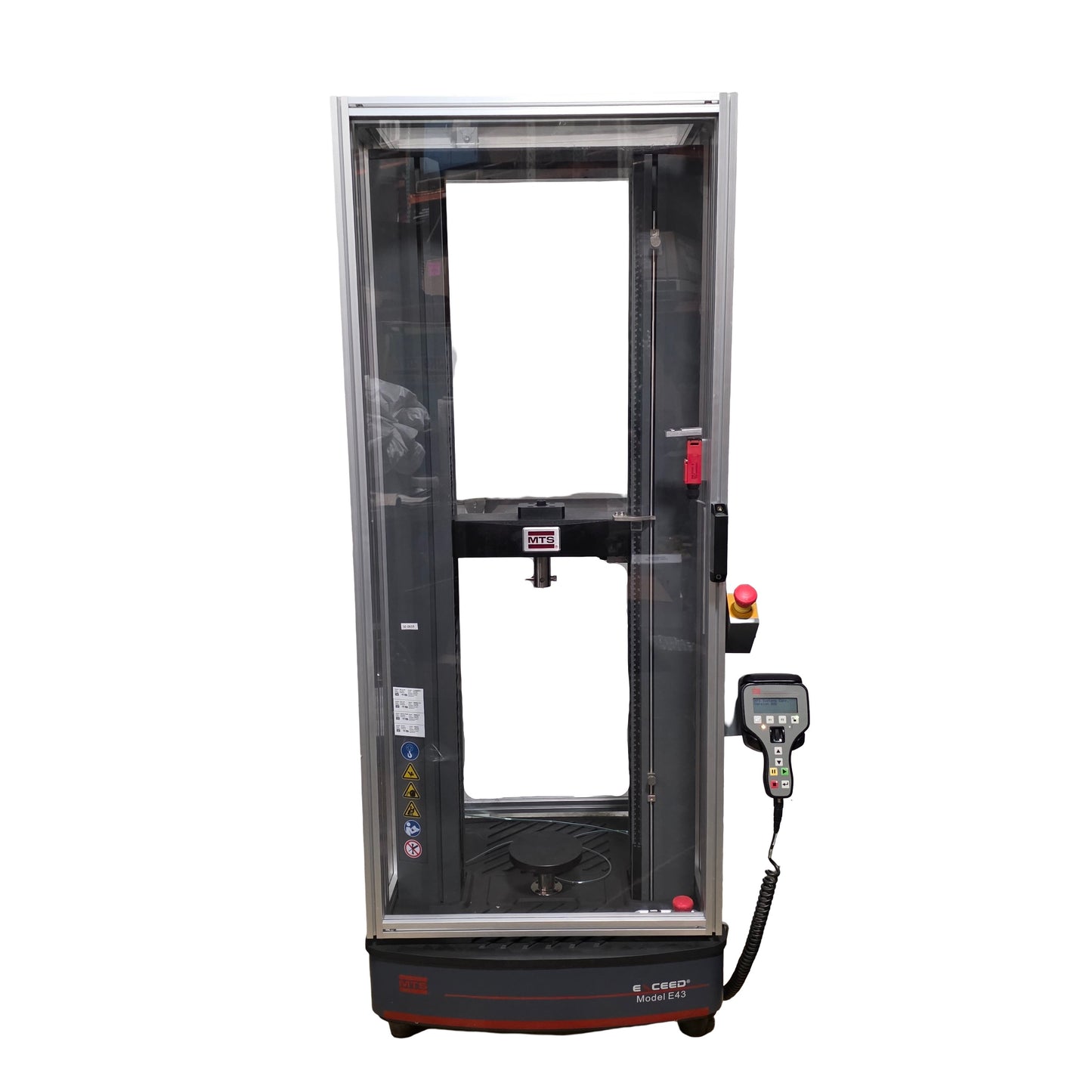 Used MTS Exceed E43.104 Electromechanical Universal Test System 1000mm 2kN 240VAC 3A
