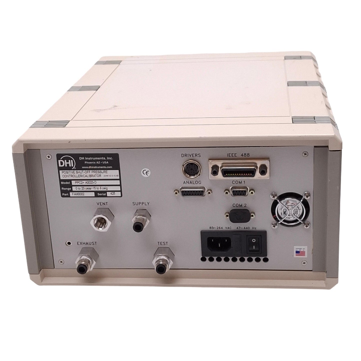 For parts or not working DHI PPC2+ A0023-D Positive Shut-Off Pressure Controller/Calibrator, *Inst Error