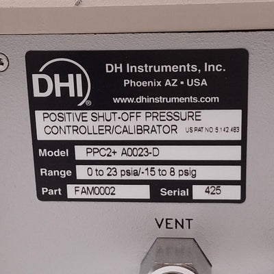For parts or not working DHI PPC2+ A0023-D Positive Shut-Off Pressure Controller/Calibrator, *Inst Error