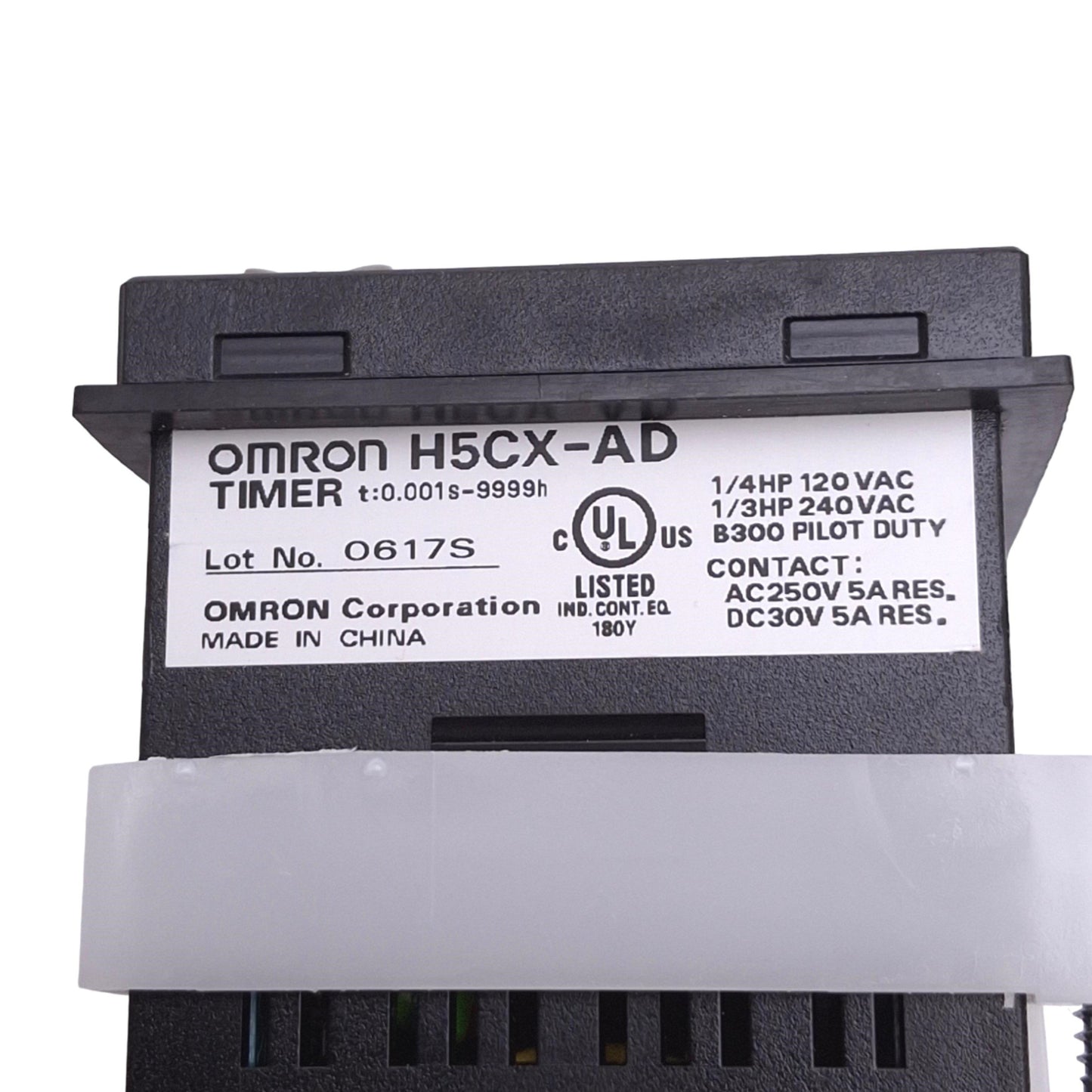 New – Open box Omron H5CX-AD Digital Timer, 0.001s-9999h, SPDT Out, 100-240VAC In, 1/16 DIN