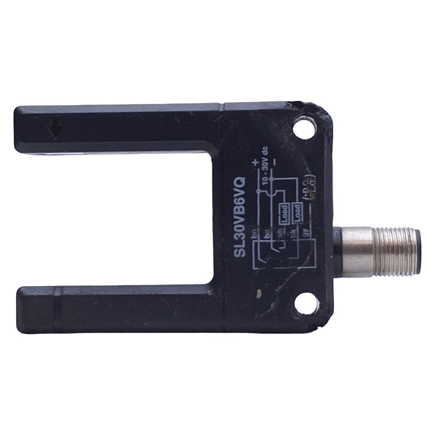 Used Banner SL30VB6VQ Slot Sensor 10-30VDC, Bipolar, 5-pin M12 QD, 30.5 x 45mm Slot