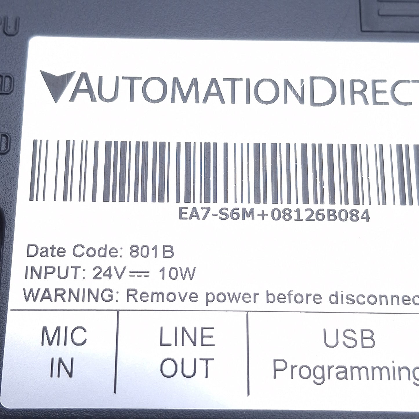 Used Automation Direct EA7-S6M Touchscreen HMI 5.7in Greyscale STN, 24VDC, 320x240