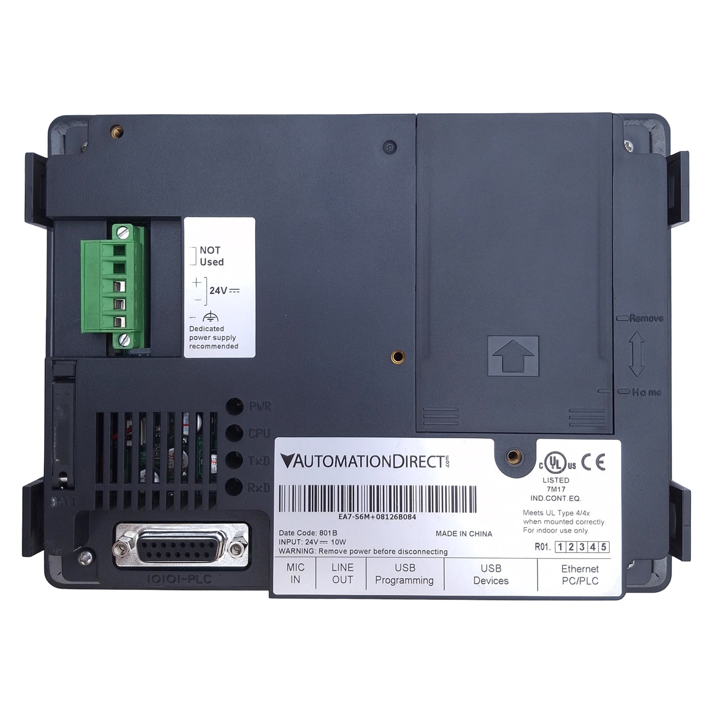 Used Automation Direct EA7-S6M Touchscreen HMI 5.7in Greyscale STN, 24VDC, 320x240