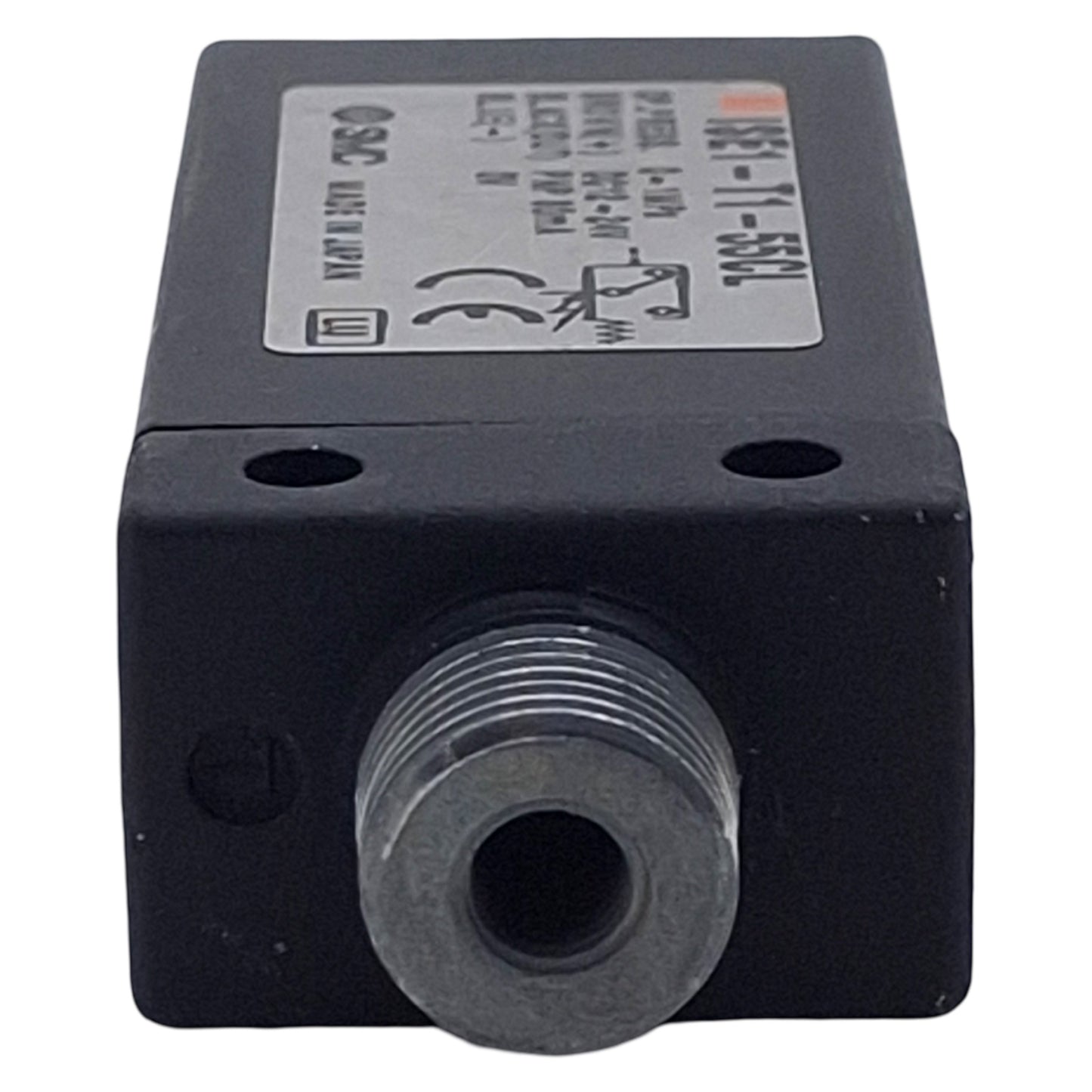 Used SMC ISE1-T1-55CL Pressure Switch, PNP 80mA, 0-1MPa, 12-24VDC, 1/8in NPT