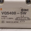 Used SMC VQ5400-5W Solenoid Valve, 3-Position Exhaust Center, 0.15-1.0MPa, 24VDC Coil