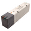Used SMC VQ5400-5W Solenoid Valve, 3-Position Exhaust Center, 0.15-1.0MPa, 24VDC Coil