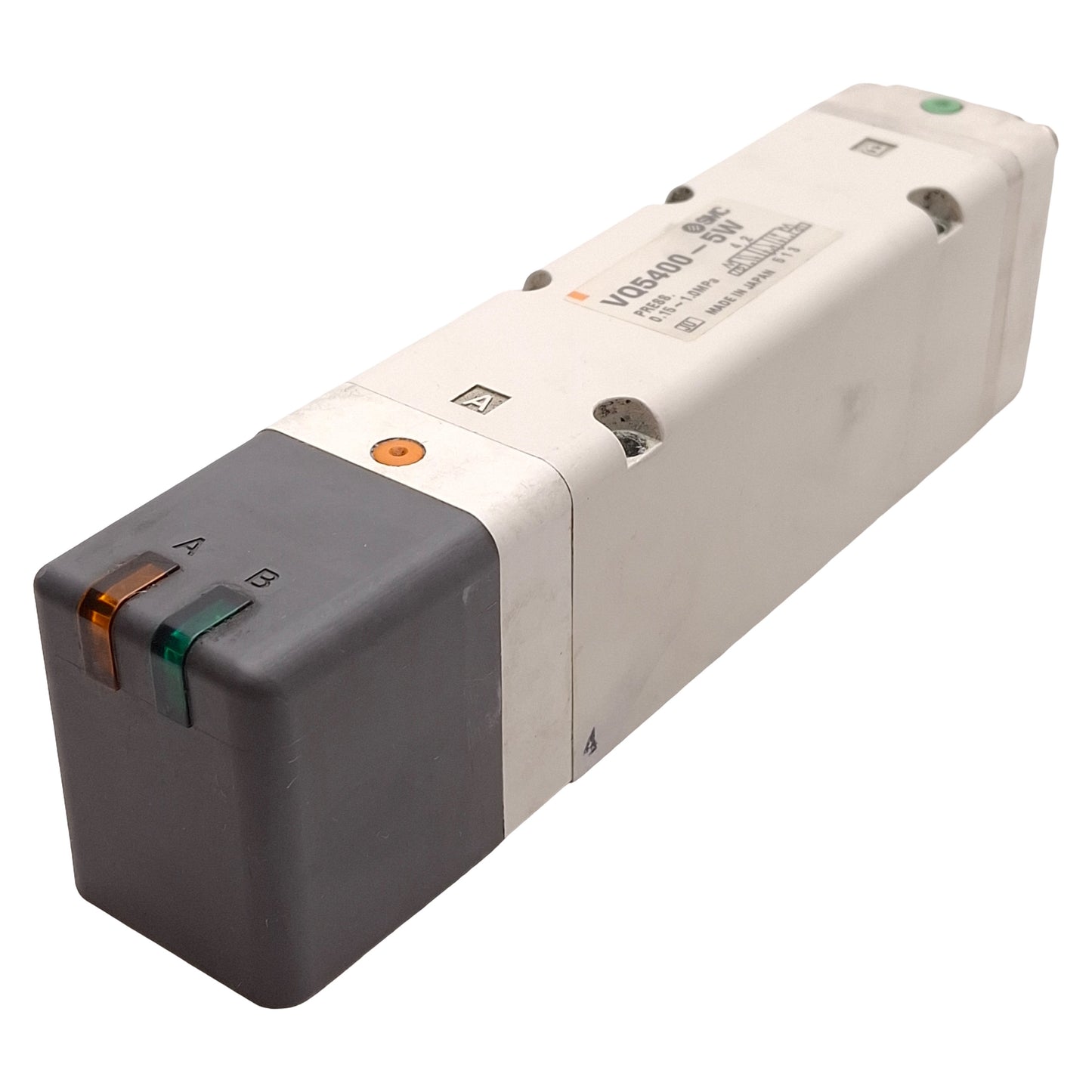 Used SMC VQ5400-5W Solenoid Valve, 3-Position Exhaust Center, 0.15-1.0MPa, 24VDC Coil