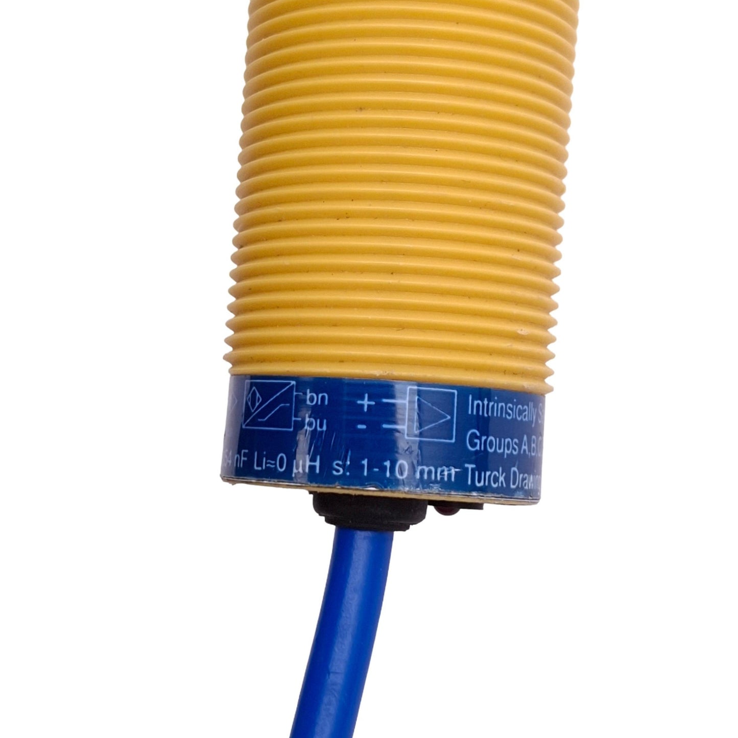 Used Turck BC10-S30-Y0X Proximity Sensor, 10mm Range, 15VDC, M30x1.5, 2-Wire NAMUR