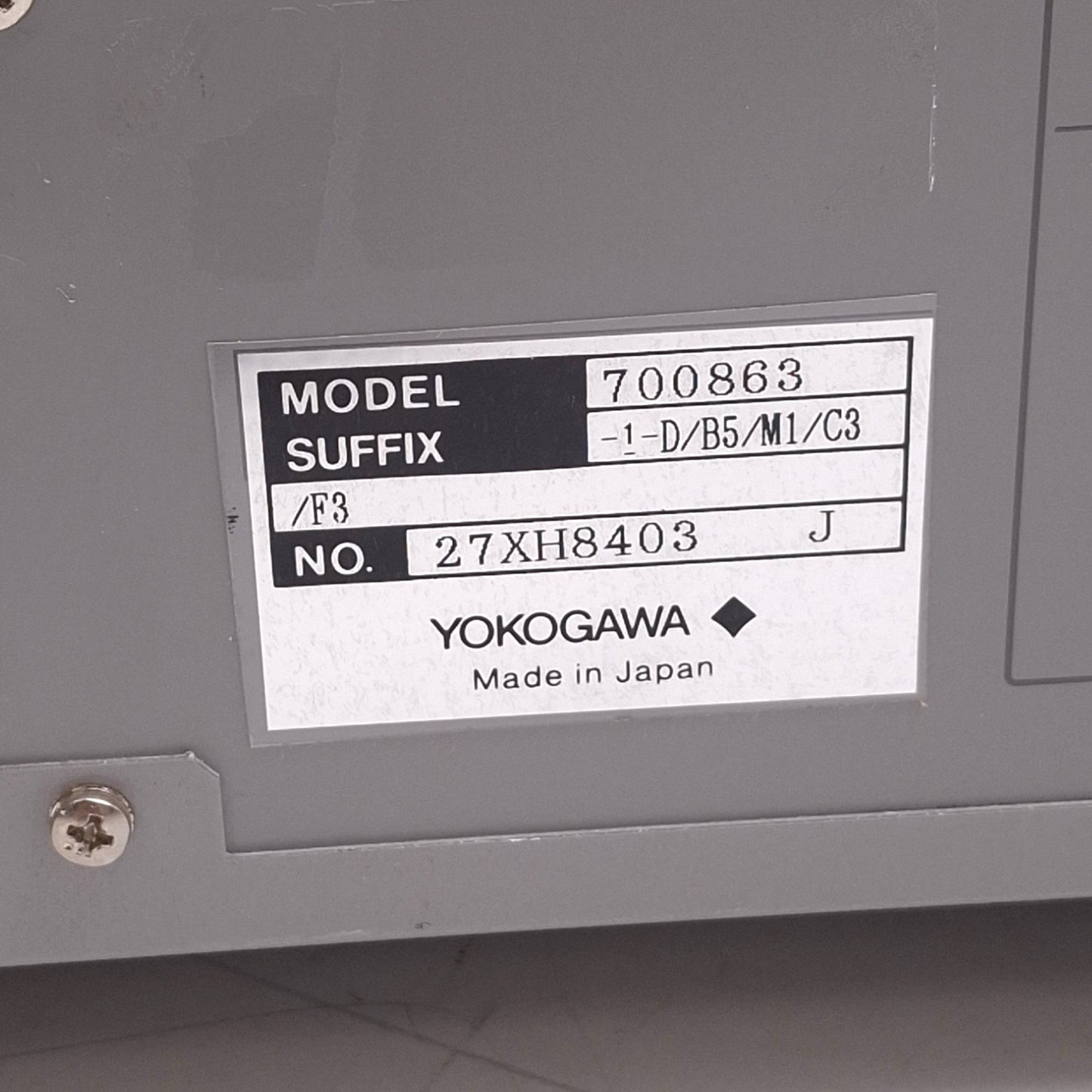 Used Yokogawa DL2700 Digital Oscilloscope 8bit 500MS/s 150MHz, 6-Channel, 120VAC
