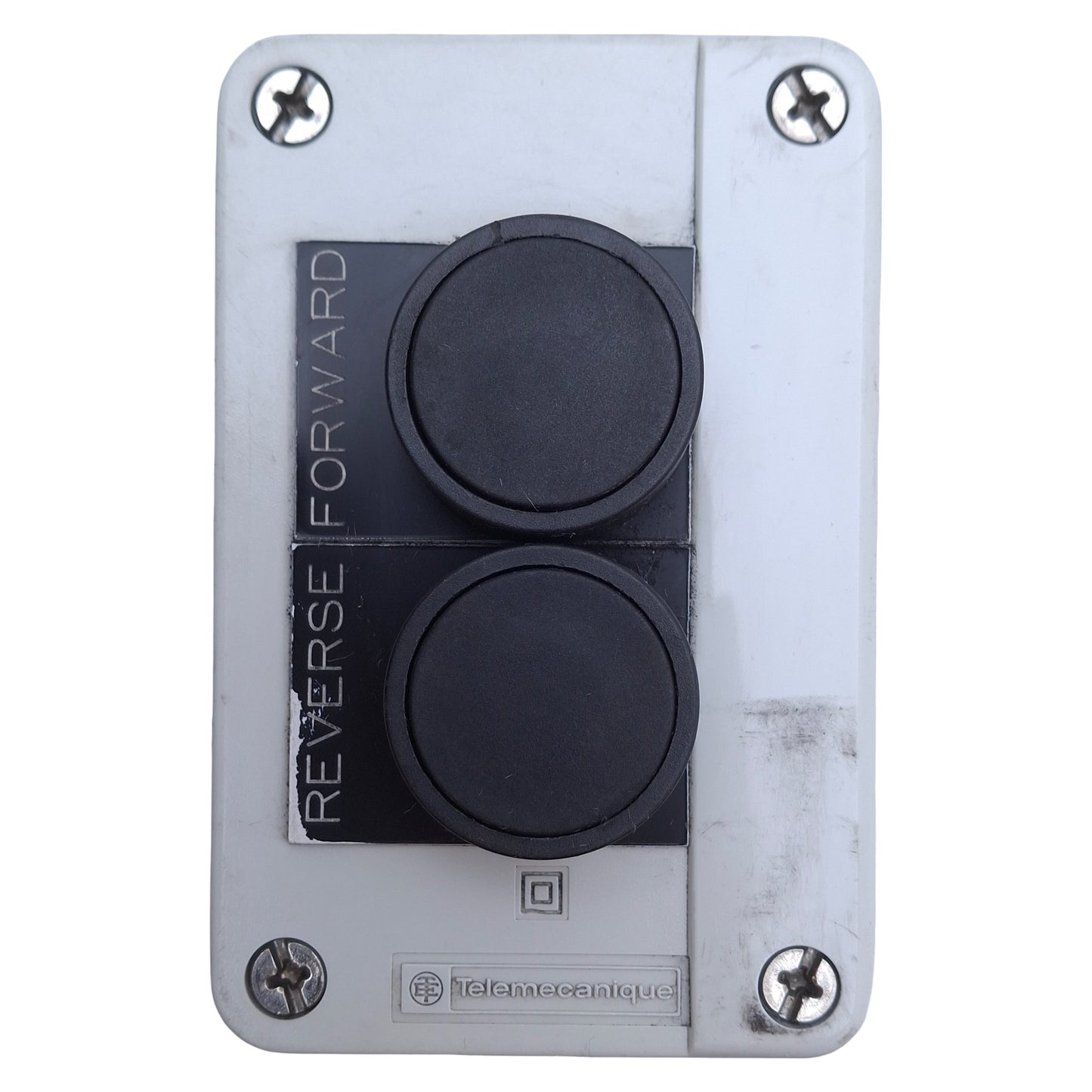 Used Telemecanique XALB221 Control Station, 2x Momentary Push Buttons, 2NO, 120V