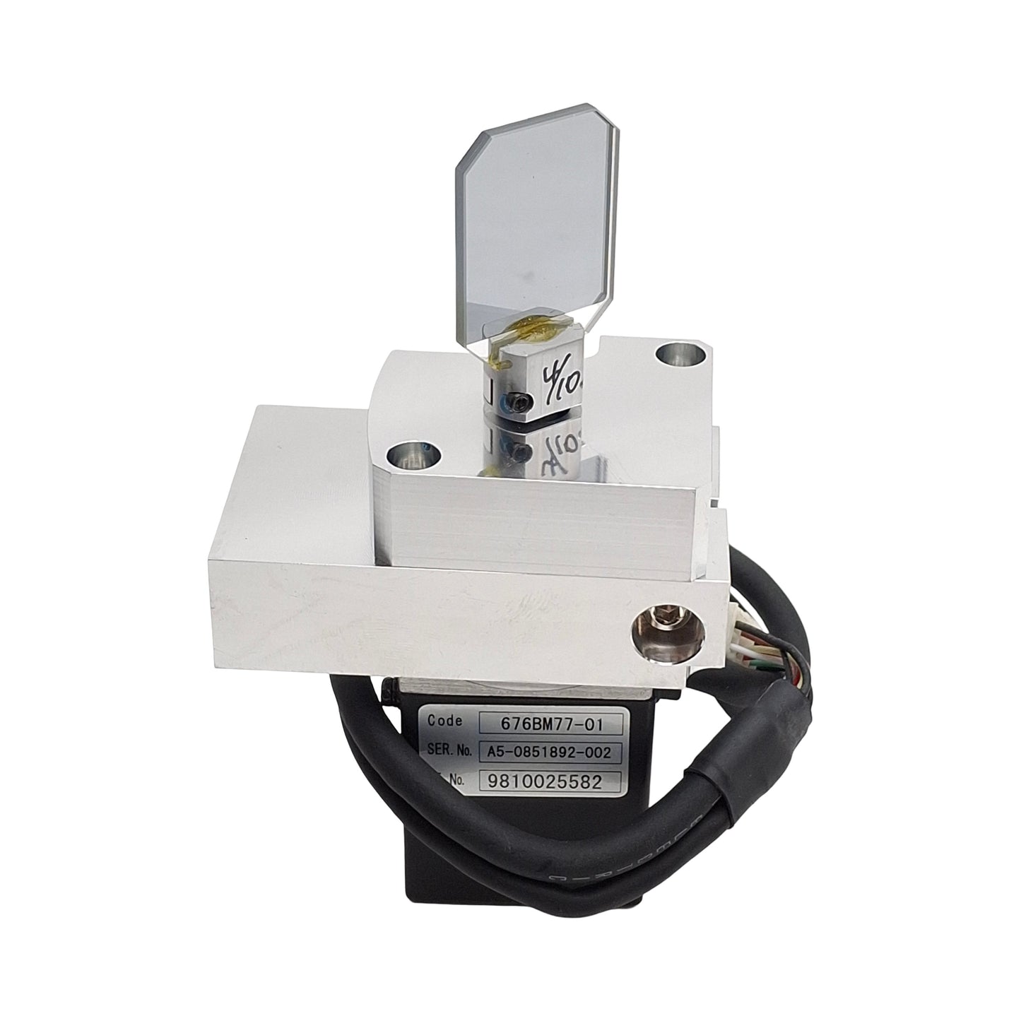Used Keyence 9810025582 676BM77-01 Motorized Mirror For ML-G9300, 1.28in x 0.94in