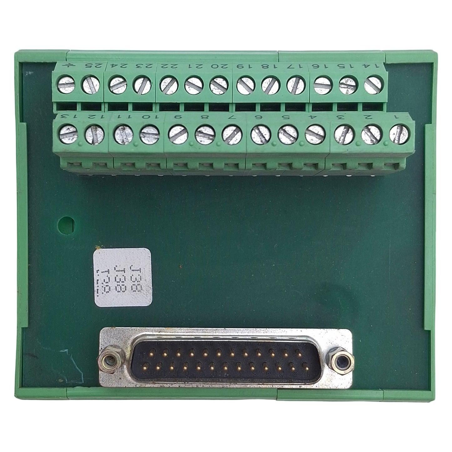 Used Phoenix Contact 2281144 FLKM-D25 SUB/S Breakout Module, 25-Pin Male, DIN Rail