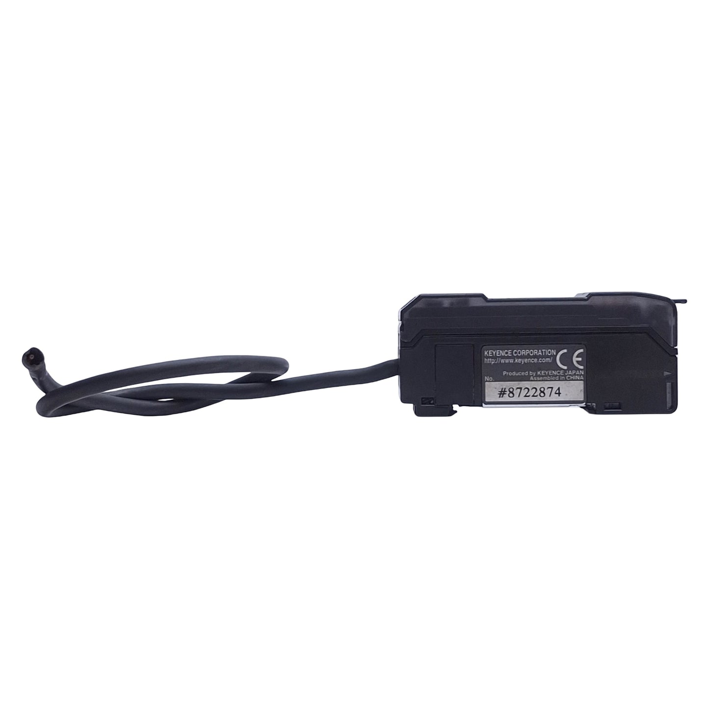 Used Keyence CZ-V21AP Fiber Optic Amplifier Unit, PNP Out, 24VDC, 8-Wire Leads, 1ft