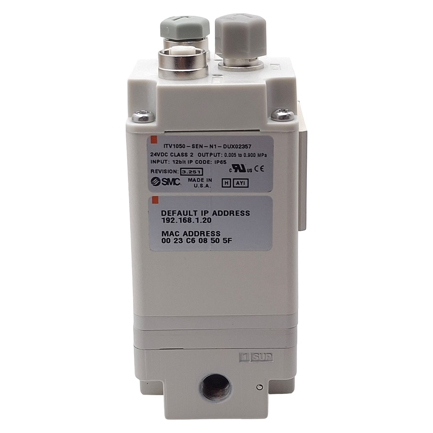New SMC ITV1050-SEN-N1-DUX02357 Electro-Pneumatic Regulator, EtherNet/IP, 1/8in NPT