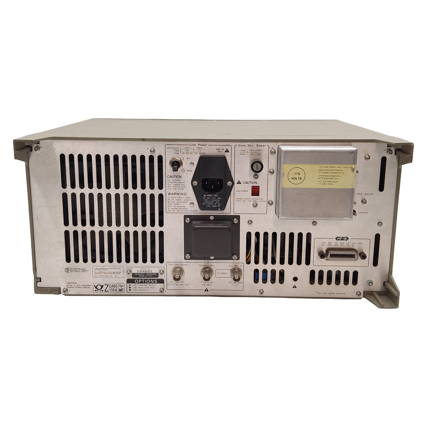 Used HP 53310A Modulation Domain Analyzer, 3-Channel, 10Hz-2.5GHz *Broken Tab*