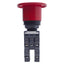 Used ABB MPMP4-11R Illuminated Red Twist-Release Button 2NC+2NO, 60mm, 400VAC