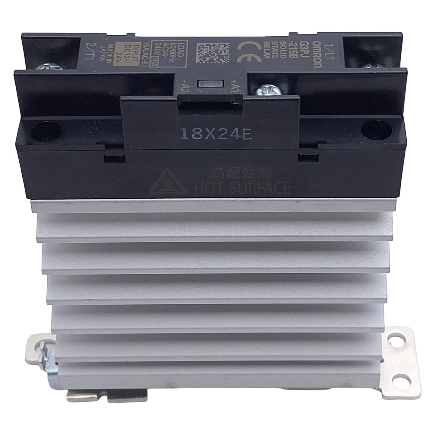 Used Omron G3PJ-215B Solid-State Relay, 1-Phase, 12-24VDC In, 15A 24-240VAC Load