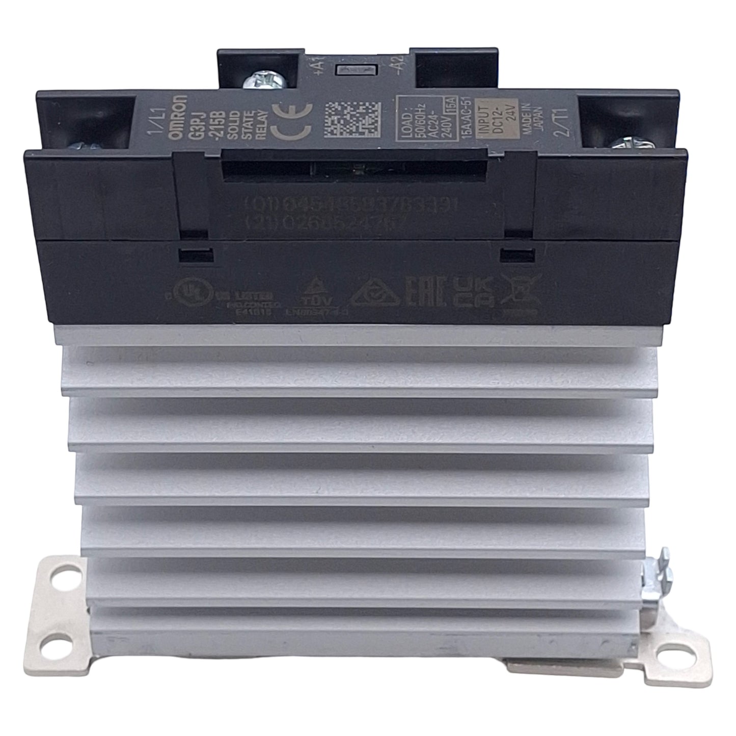 Used Omron G3PJ-215B Solid-State Relay, 1-Phase, 12-24VDC In, 15A 24-240VAC Load
