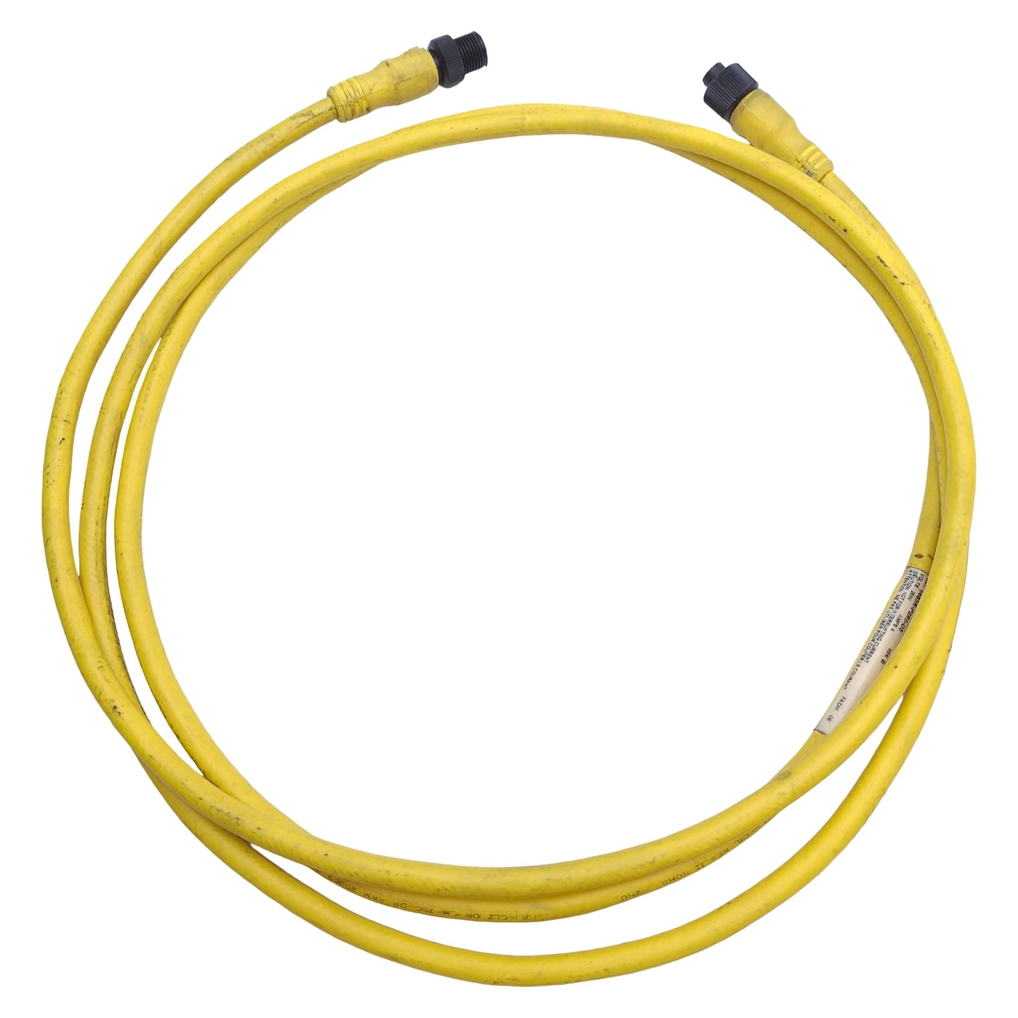 Used Allen Bradley 1485R-P2R5-D5 DeviceNet Cordset, 5-Pin Male to Female, 2m Length