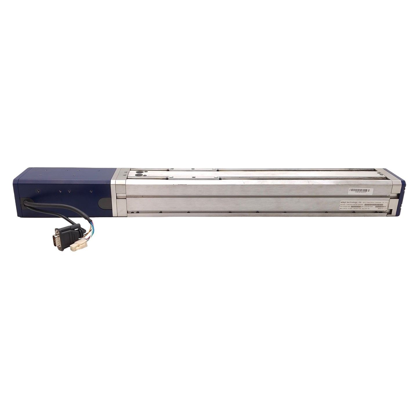 Used Adept L080301S10B2M100P000 Python Linear Module w/ Brake 300mm Stroke, 10mm Lead