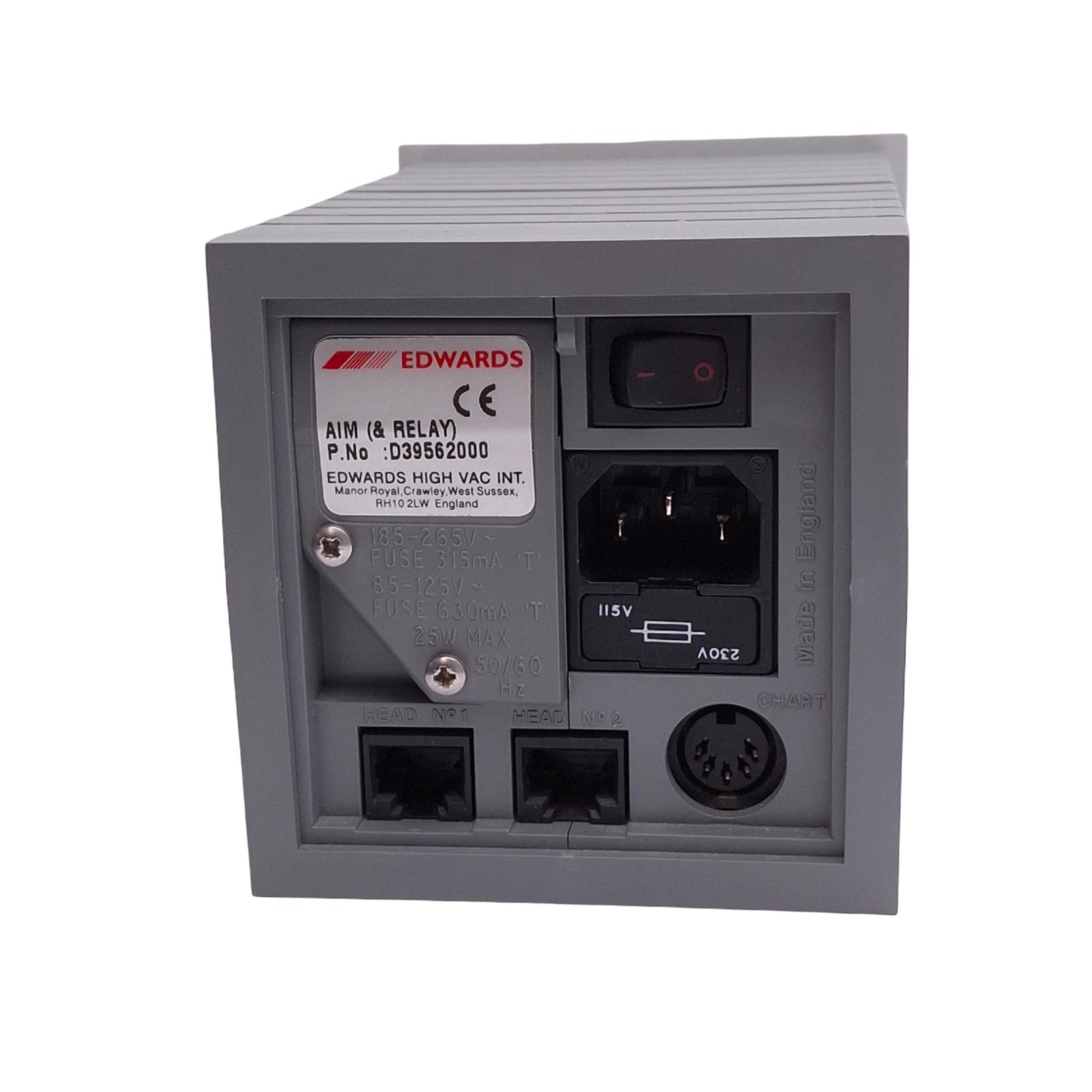 Used Edwards D39562000 AGD AIM-S & Relay, mbar/torr, 185-265VAC/85-125VAC 25W Max