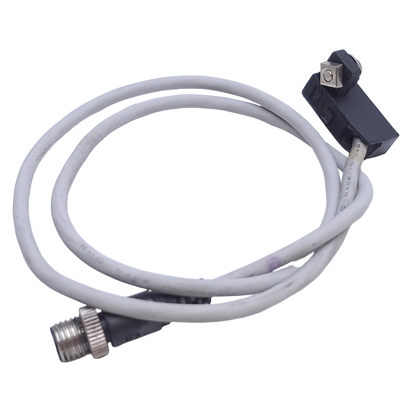 Used SMC D-F7PVSAPC Solid State Auto Switch PNP, 4.5-28VDC, 3-pin Male, 1.5ft Length