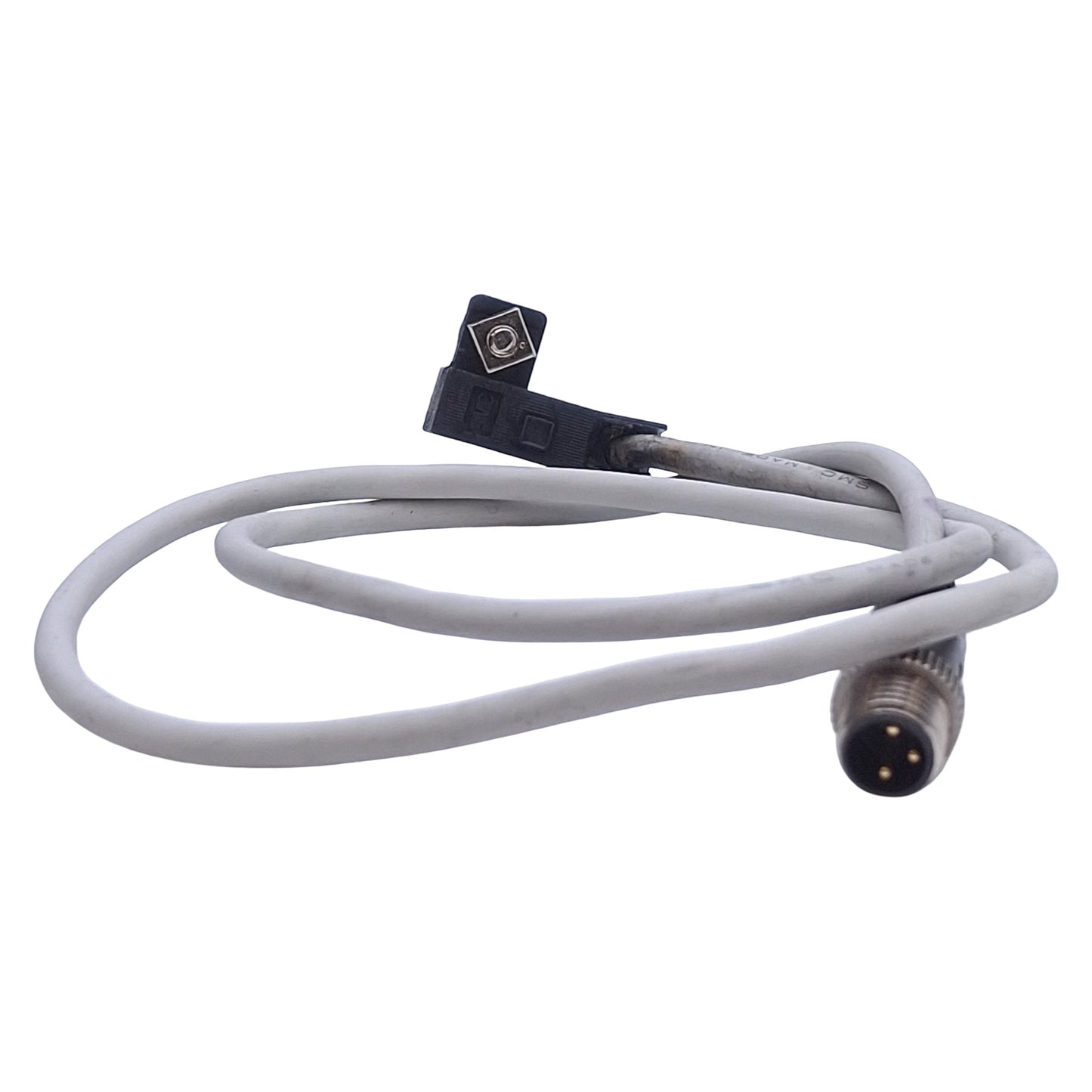 Used SMC D-F7PVSAPC Solid State Auto Switch PNP, 4.5-28VDC, 3-pin Male, 1.5ft Length