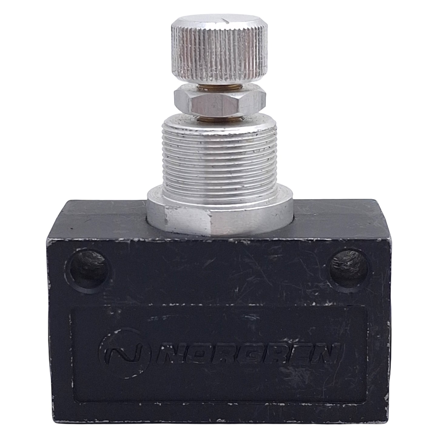 Used Norgren T1000A3800 Flow Control Valve, 2-Way, 3/8in NPT, 10bar Max, 1.64gpm Flow