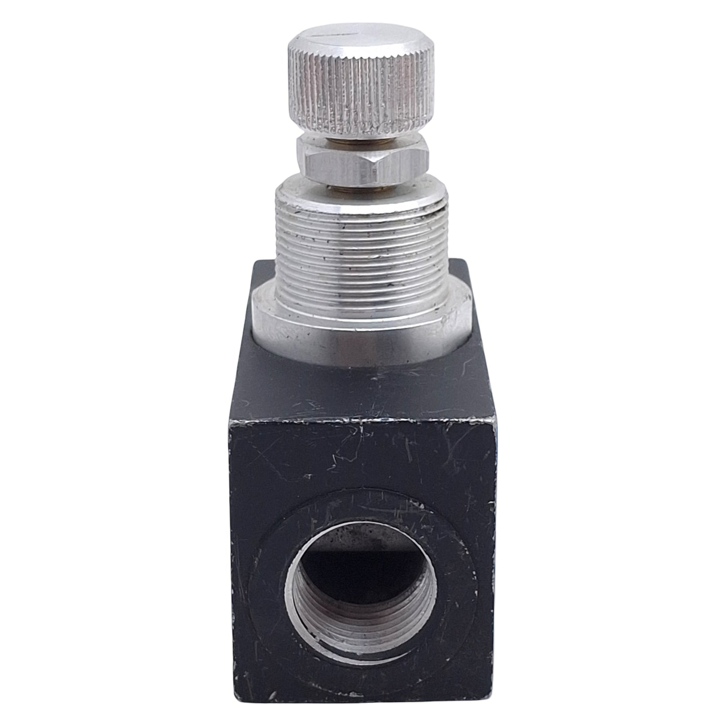 Used Norgren T1000A3800 Flow Control Valve, 2-Way, 3/8in NPT, 10bar Max, 1.64gpm Flow
