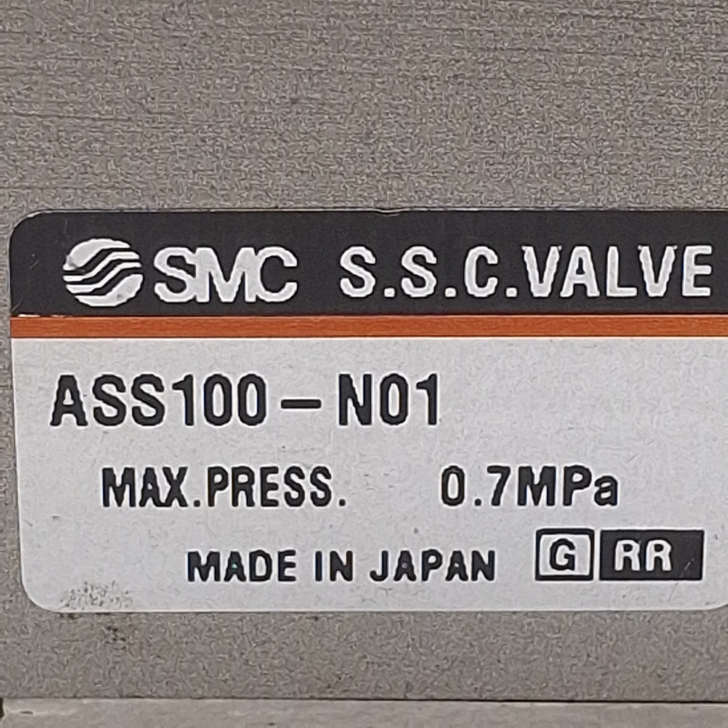 Used SMC ASS100-N01 Speed Control Slow Start Valve 1/8in NPT, 0.7MPa Max, 2.4mm² Flow