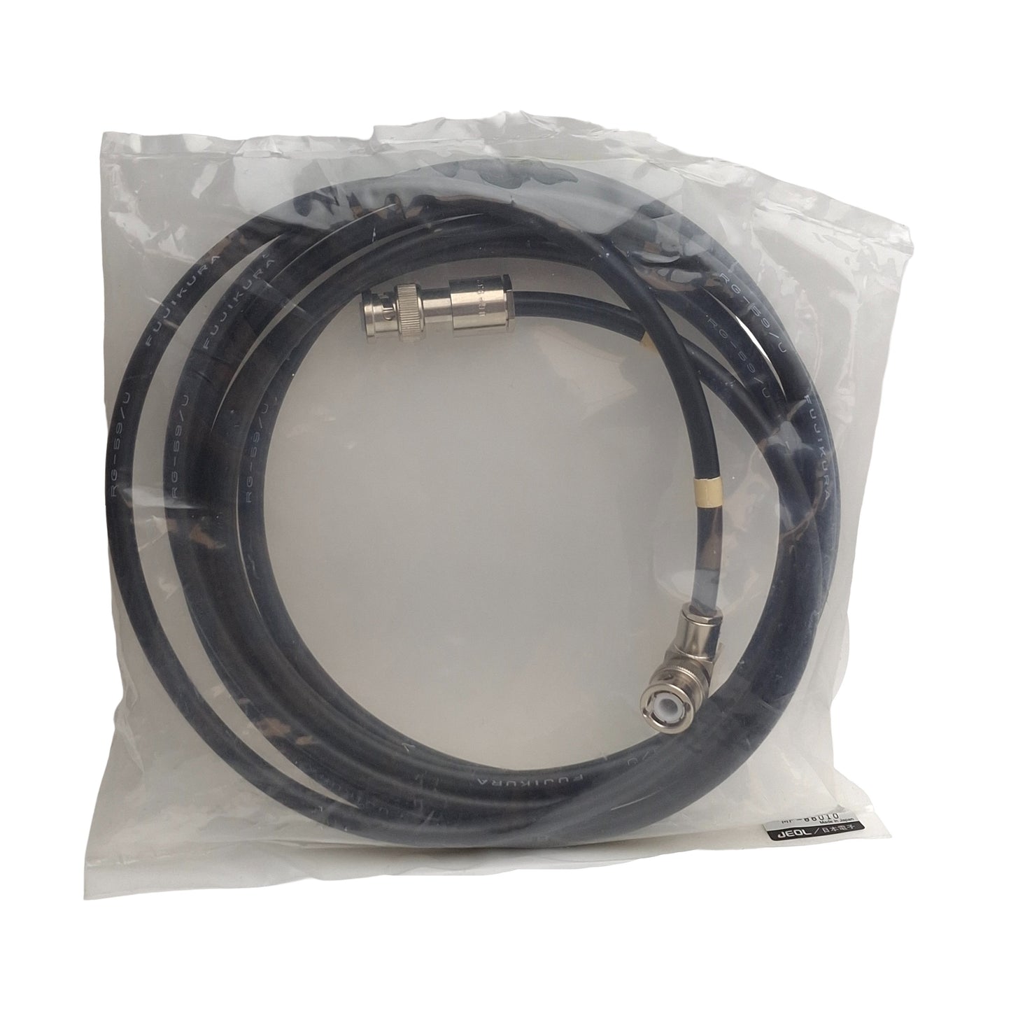 New JEOL MP-86010 BNC Coaxial Cable, Male To Male, 10ft Length, DMA to Meter