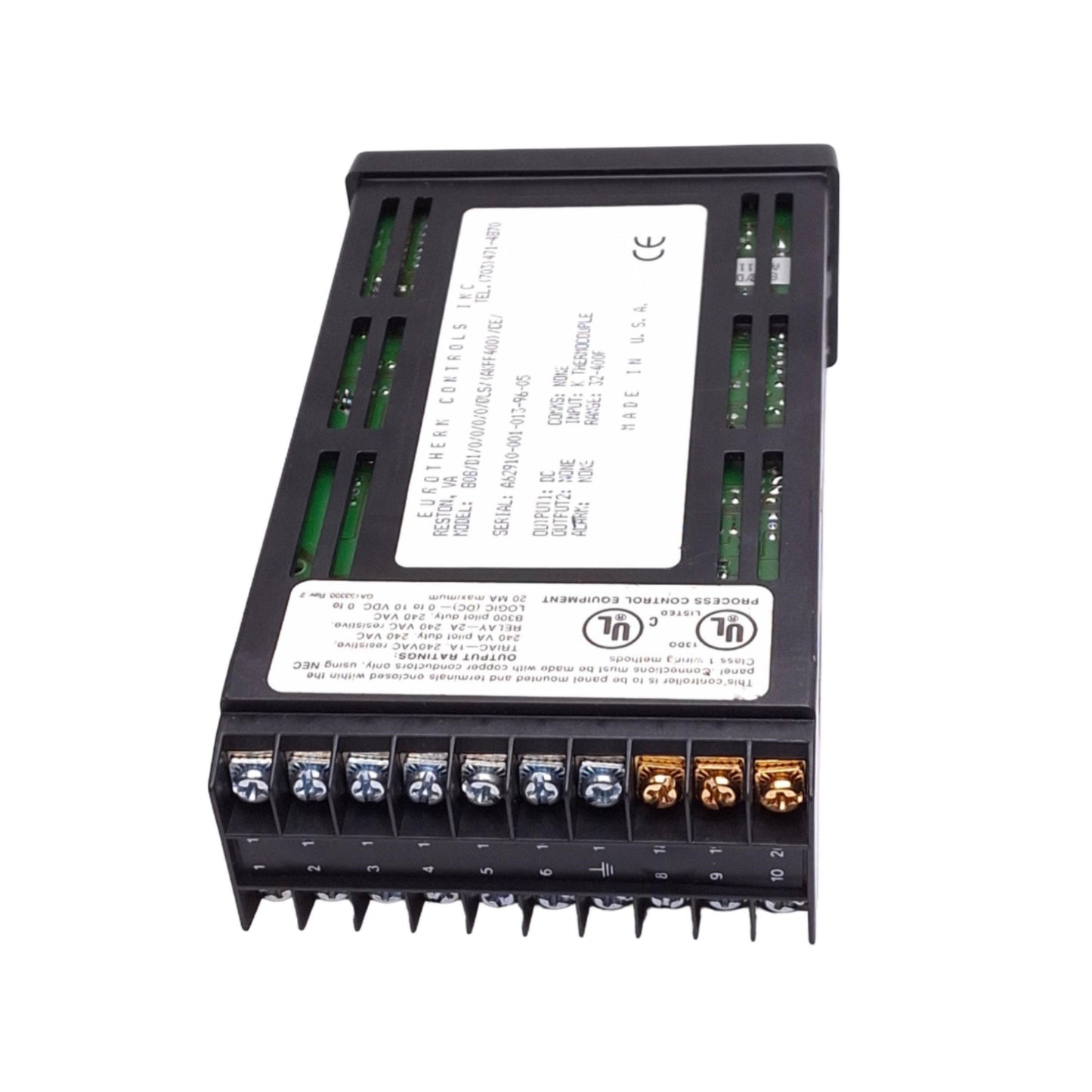 Used Eurotherm 808/D1/0/0/0/0/QLS AKFF400 Temperature Controller, 32-400F, K TC Input