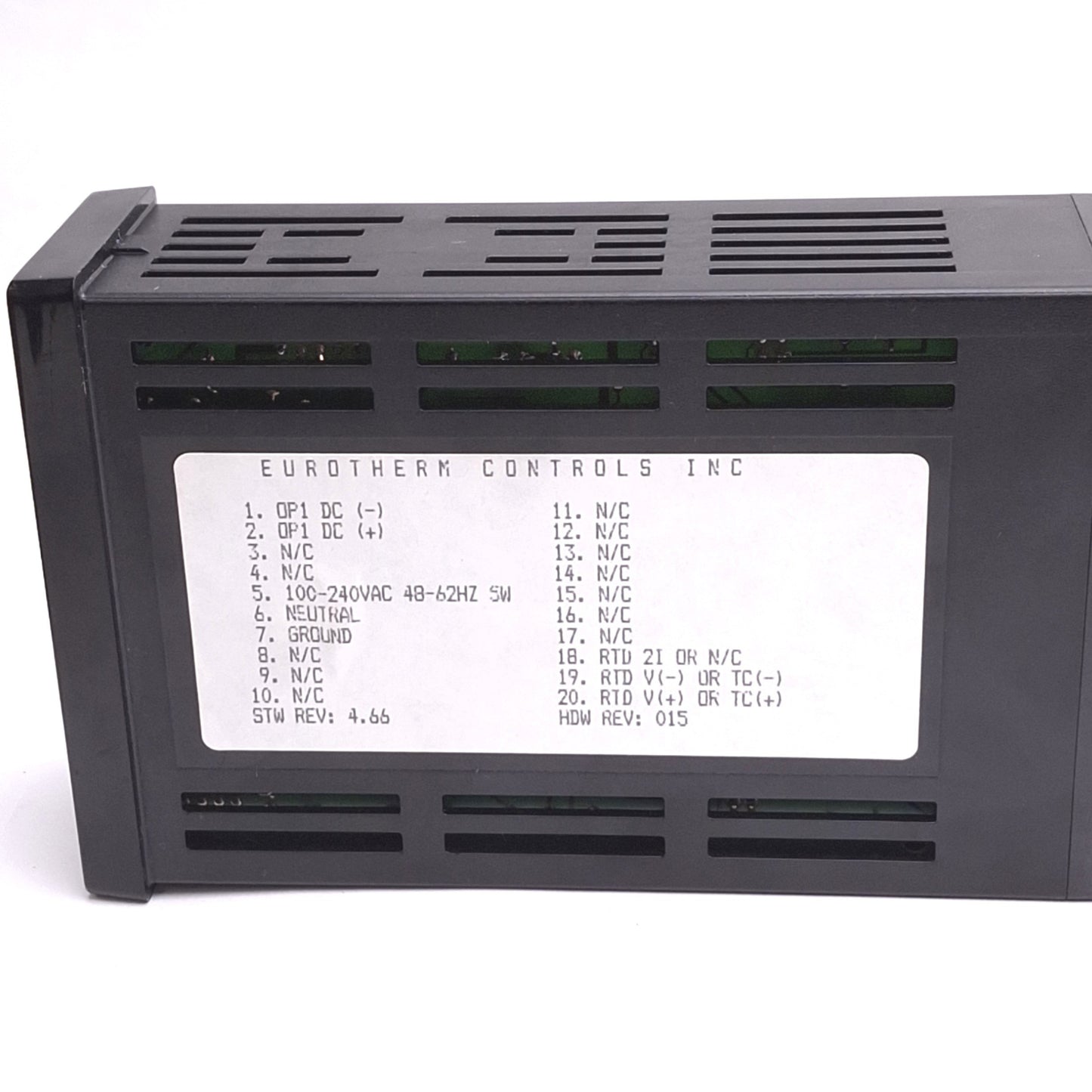 Used Eurotherm 808/D1/0/0/0/0/QLS AKFF400 Temperature Controller, 32-400F, K TC Input