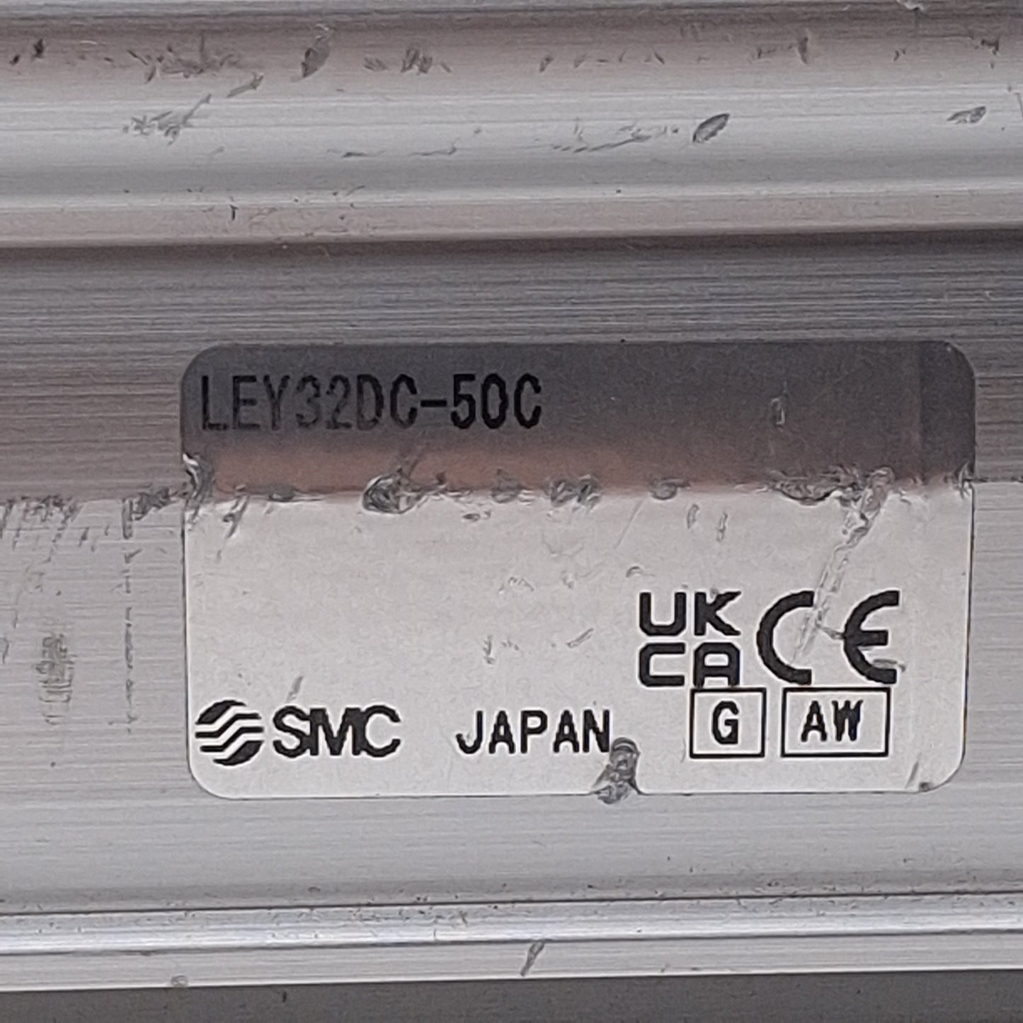 Used SMC LEY32DC-50C Incremental Encoder, ø32mm Bore, 50mm Stroke, *No Motor*